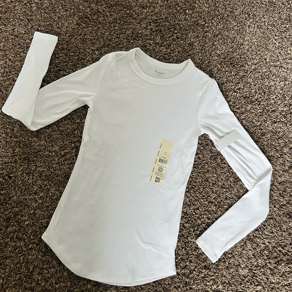 No Boundaries White Long-Sleeve Crewneck Tee for Kids XXS - Picture 4 of 6